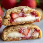 Easy Strawberry Cheesecake Cookies 138 Easy-Strawberry-Cheesecake-Cookies-Valentine-Stuffed-and-Bakery-Recipe