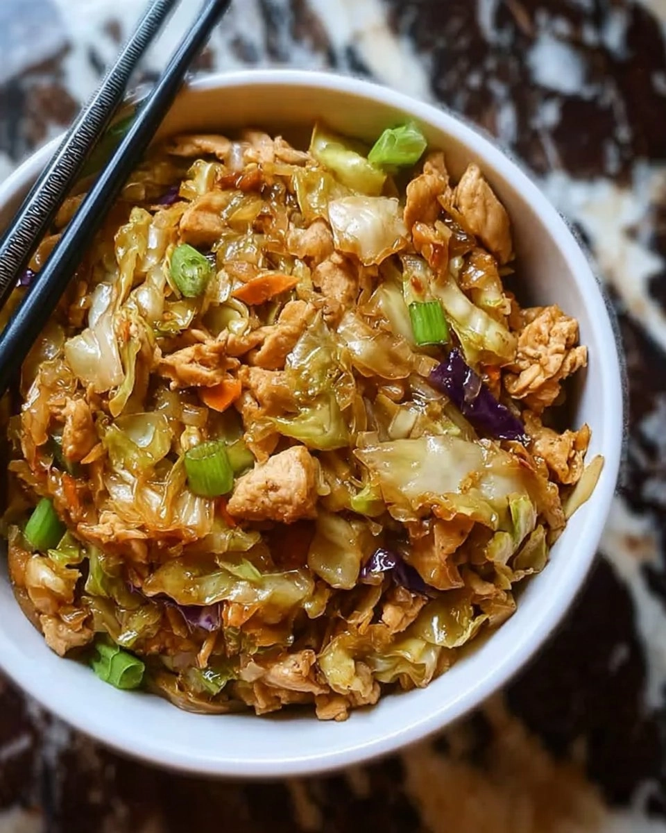 Egg Roll Bowls with Chicken and Cabbage