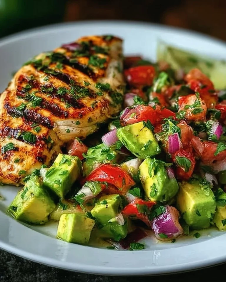 Healthy-Cilantro-Lime-Chicken-with-Avocado-Salsa-Recipe