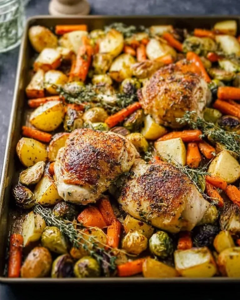 Healthy-Sheet-Pan-Maple-Mustard-Roasted-Chicken-Recipe