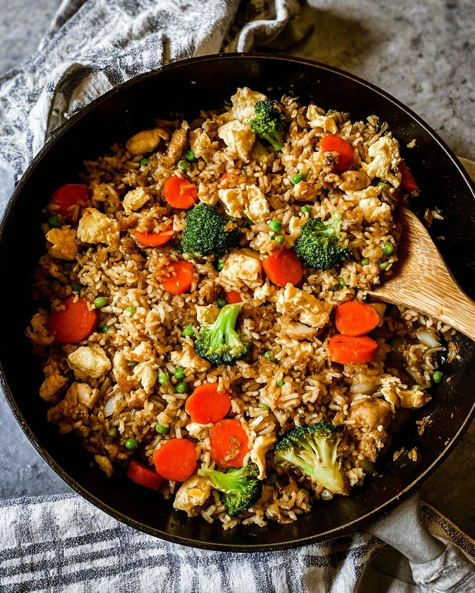 Leftover Fried Rice, Veggies, and Eggs