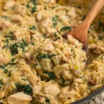 One-Pan-Spinach-Artichoke-Chicken-Orzo-Recipe