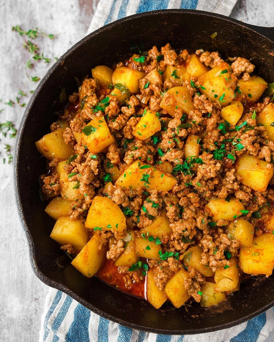One Pot Ground Beef and Potatoes 110 One Pot Ground Beef and Potatoes