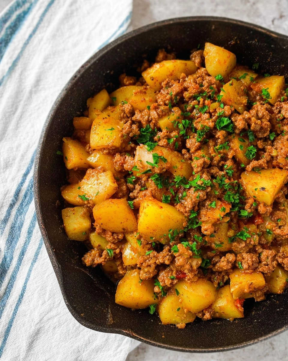 One Pot Ground Beef and Potatoes 112 One Pot Ground Beef and Potatoes
