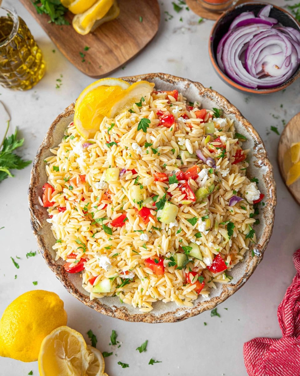 Orzo Lemon Salad