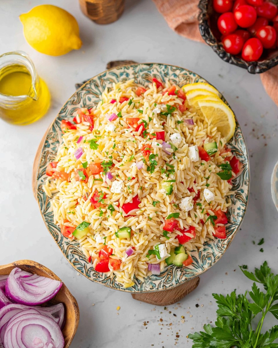Orzo Lemon Salad