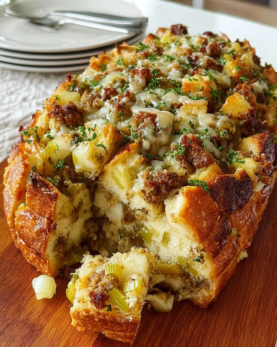 Pull-Apart Stuffing Bread