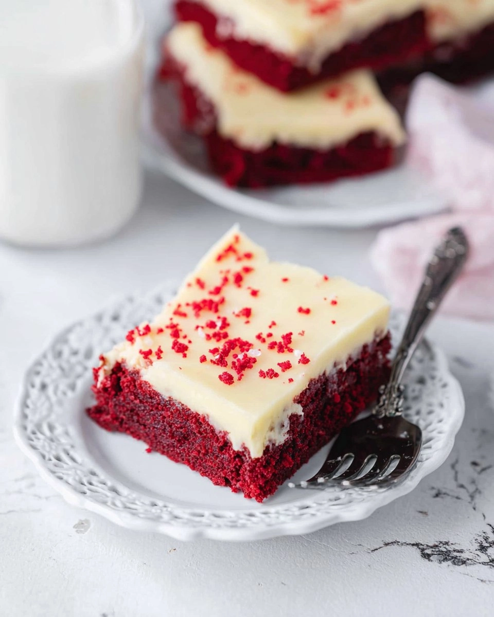 Red Velvet Cookie Bars