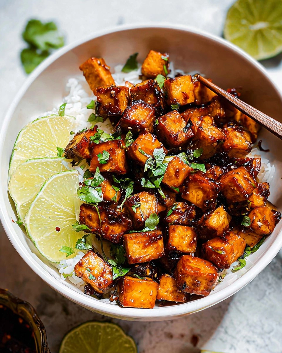 Sticky Panfried Garlic Lime Tofu 116 Sticky Panfried Garlic Lime Tofu