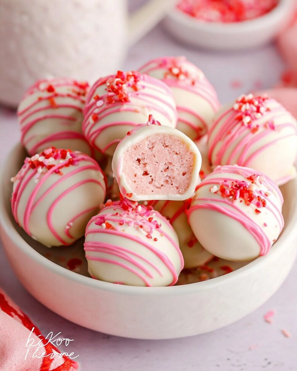 Strawberry Cake Truffles 95 Strawberry Cake Truffles
