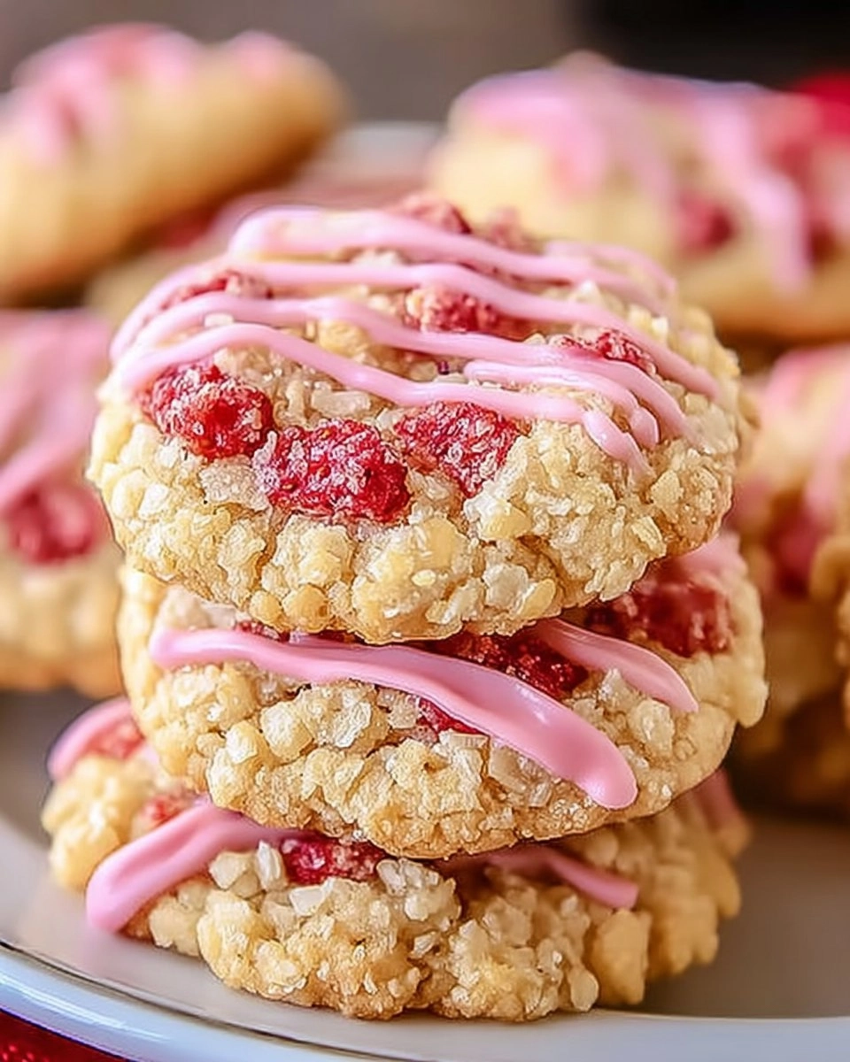 Strawberry Crunch Cookies