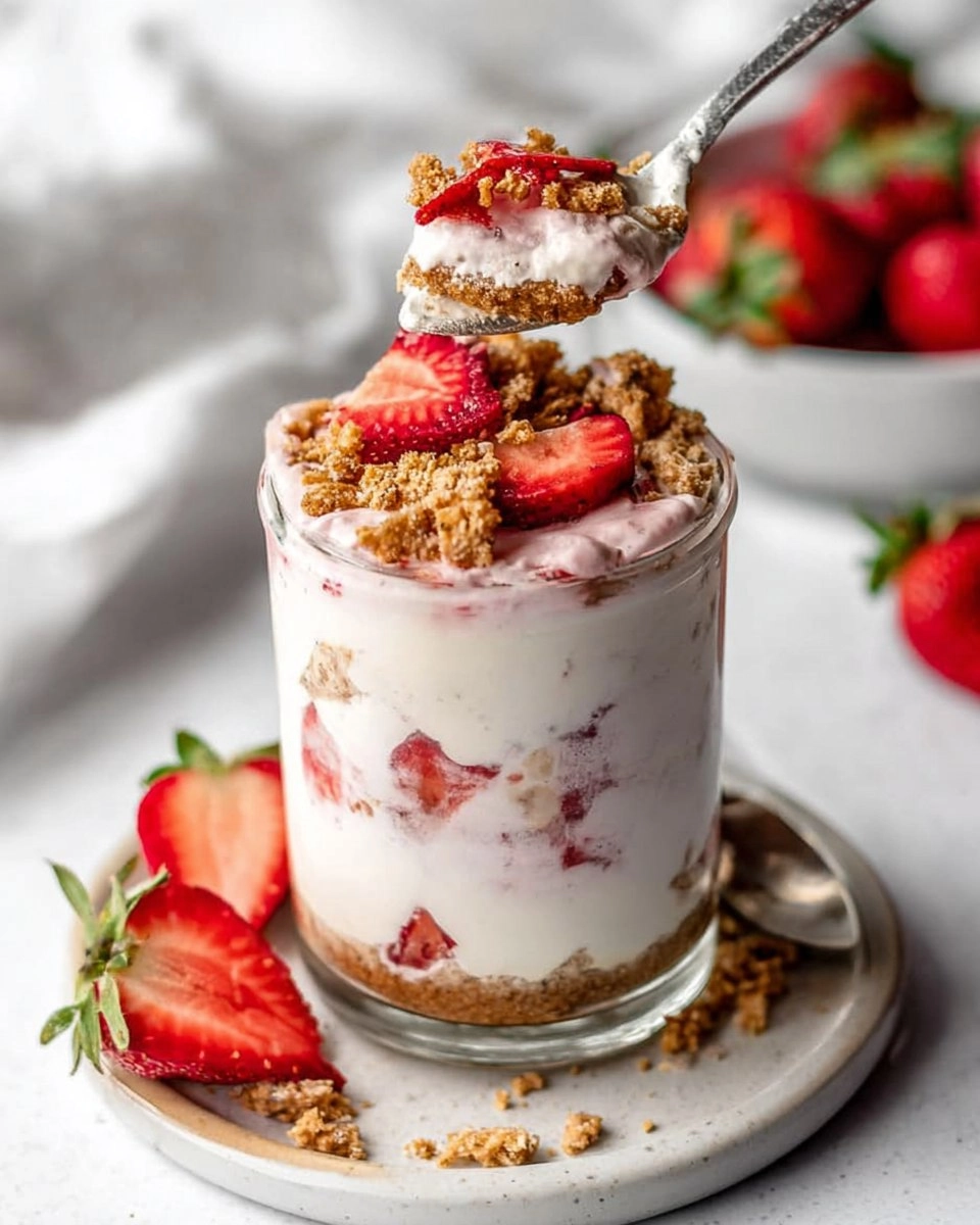 Valentine Strawberry Cheesecake Overnight Oats 90 Valentine Strawberry Cheesecake Overnight Oats