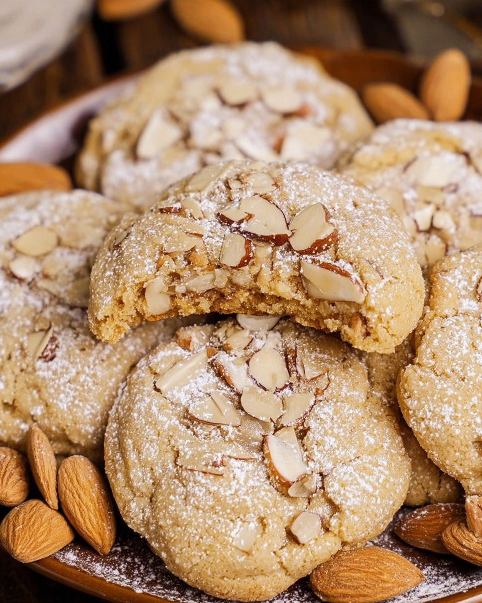 Vegan Almond Croissant Cookies