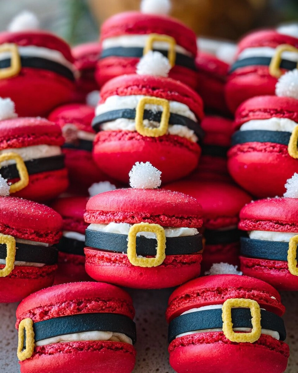 Christmas Santa Claus Macarons
