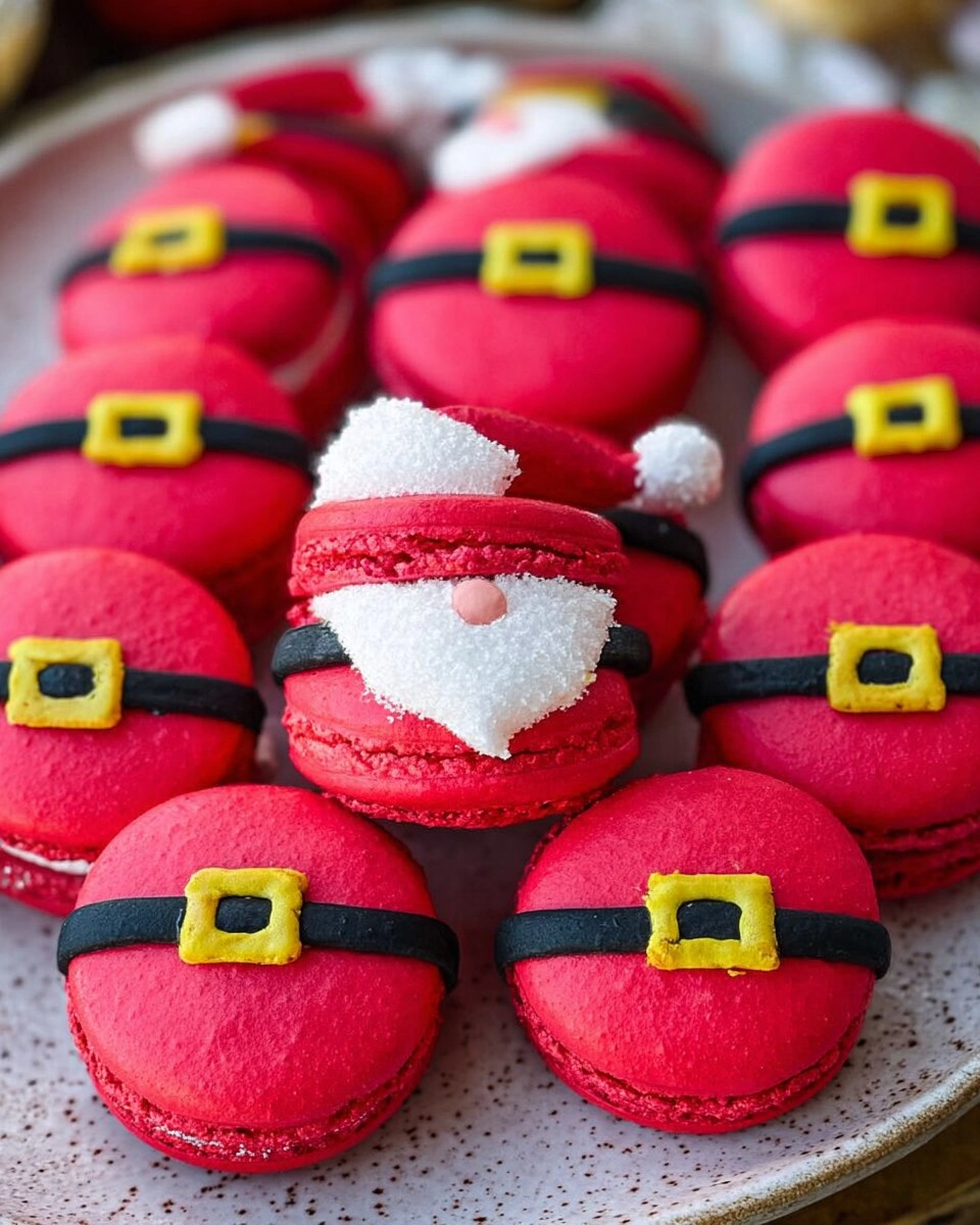 Christmas Santa Claus Macarons