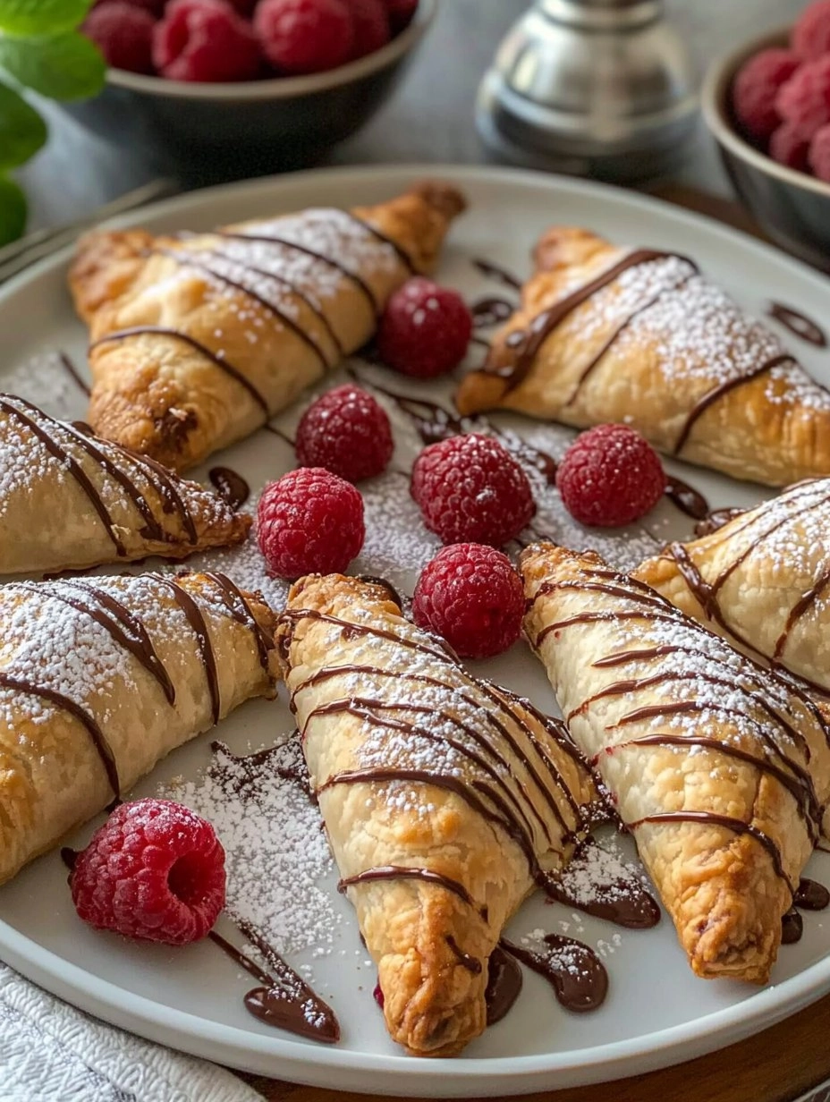 Chocolate Raspberry Cheesecake Turnovers 66 Chocolate Raspberry Cheesecake Turnovers