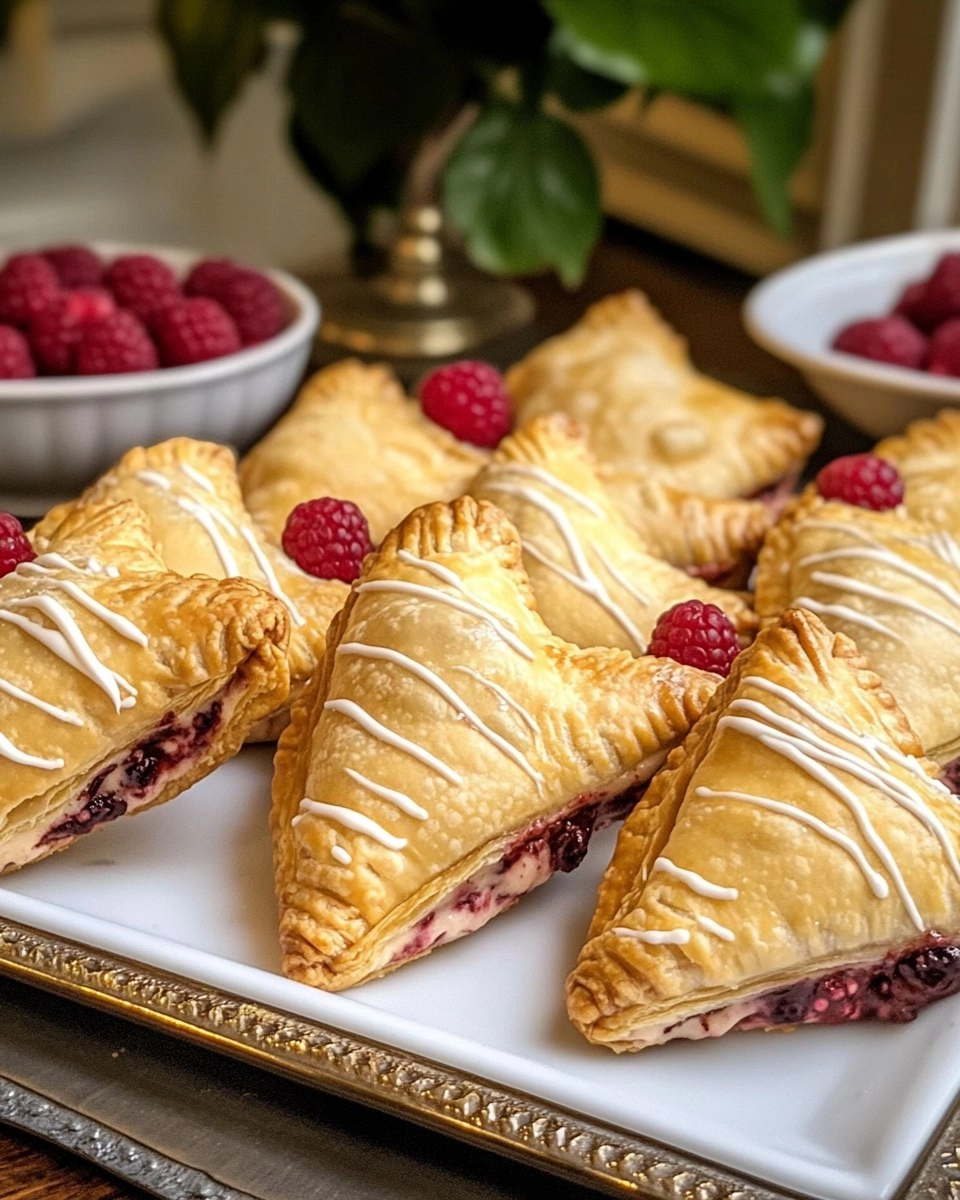 Chocolate Raspberry Cheesecake Turnovers 67 Chocolate Raspberry Cheesecake Turnovers