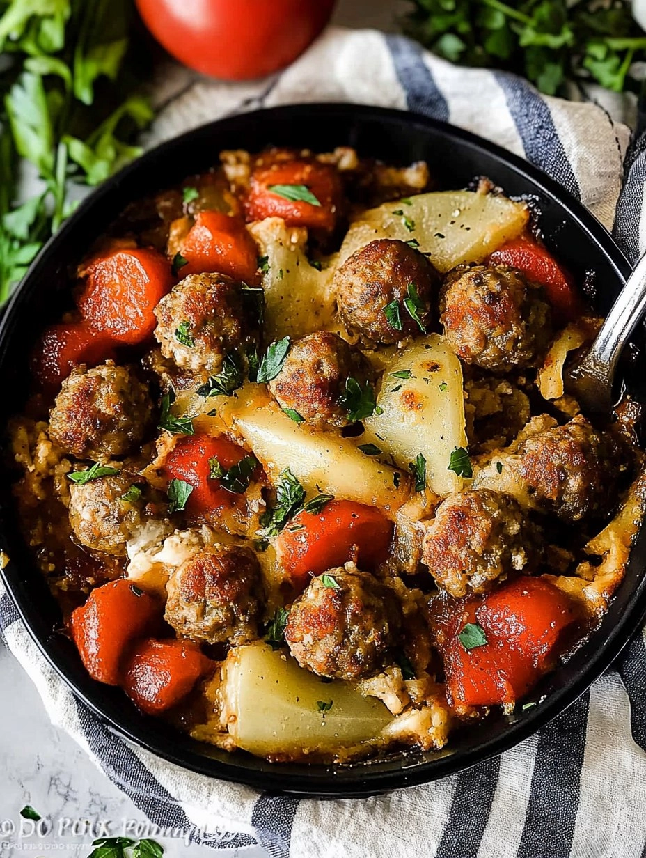 Classic Meatball Casserole 131 Classic Meatball Casserole