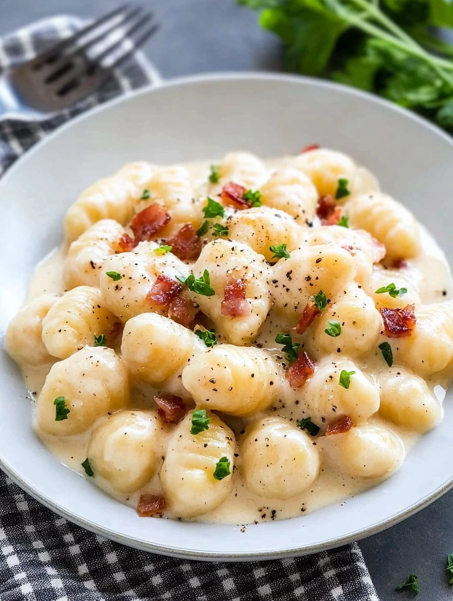 Creamy Pancetta Gnocchi 