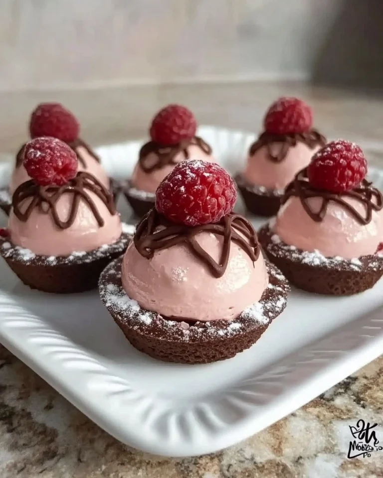 Easy-Chocolate-Raspberry-Mousse-Domes-Recipe