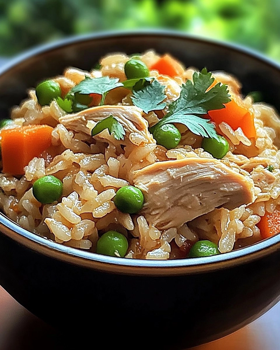 Easy Healthy Crockpot Chicken Rice