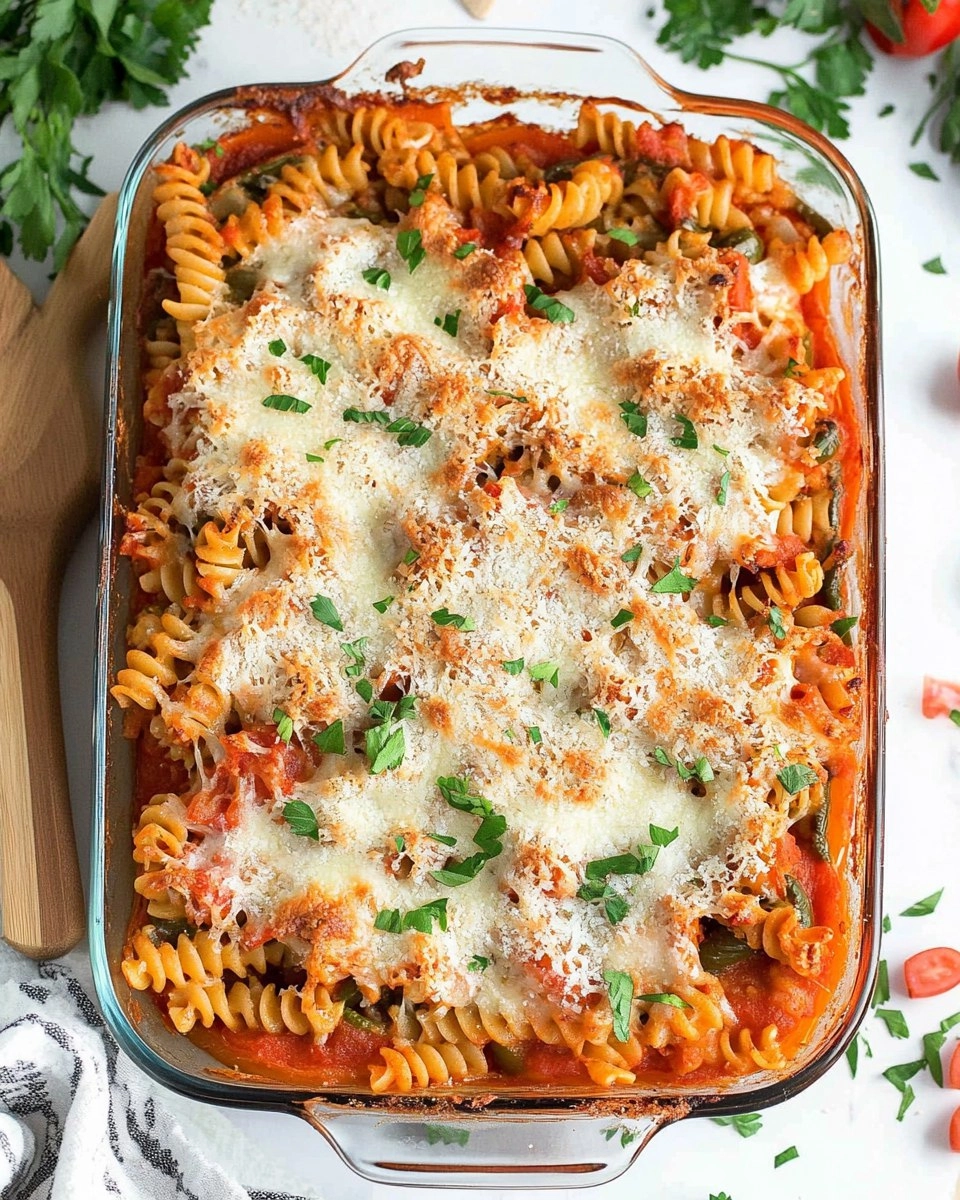 Easy Stuffed Pepper Pasta Bake