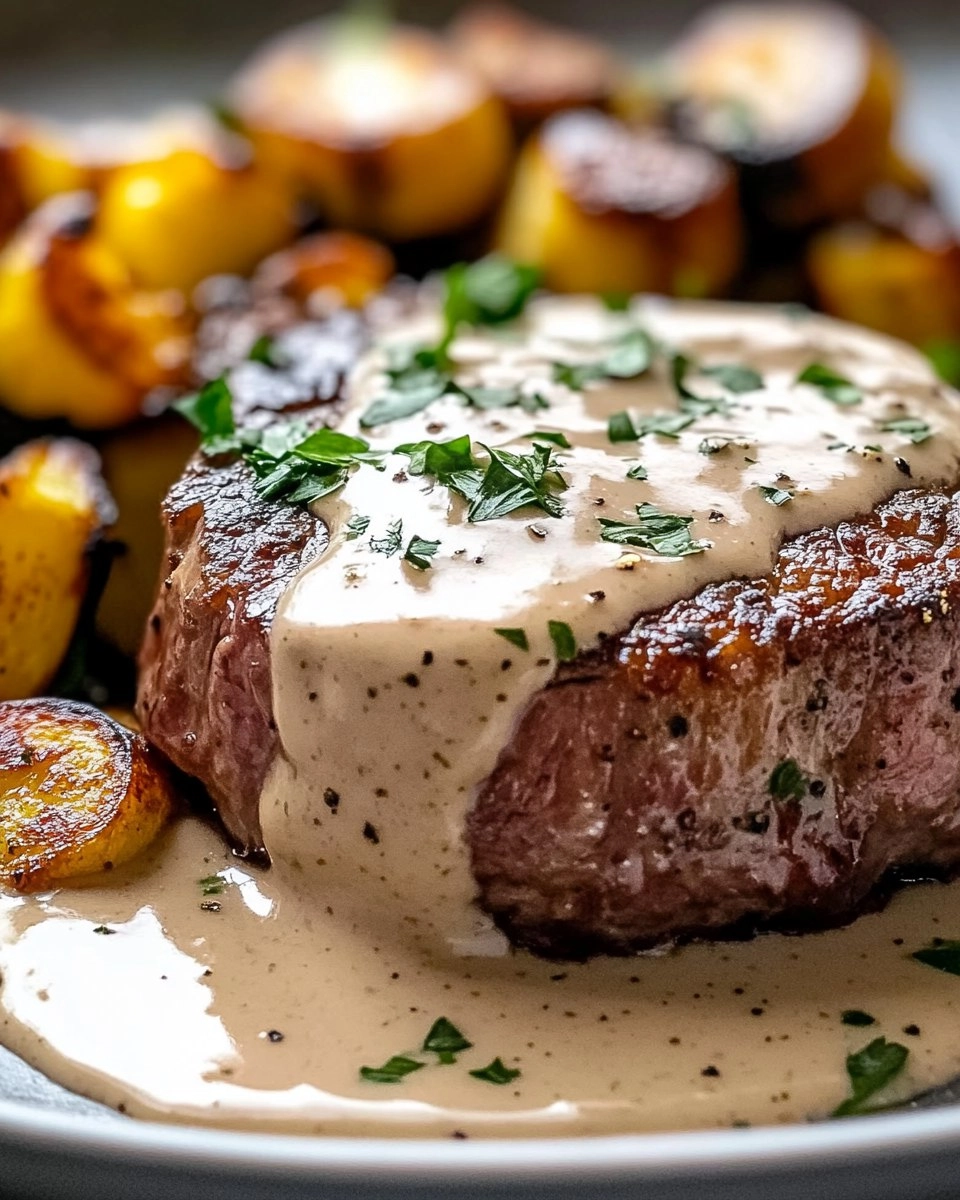 Filet Mignon with Dijon Sauce
