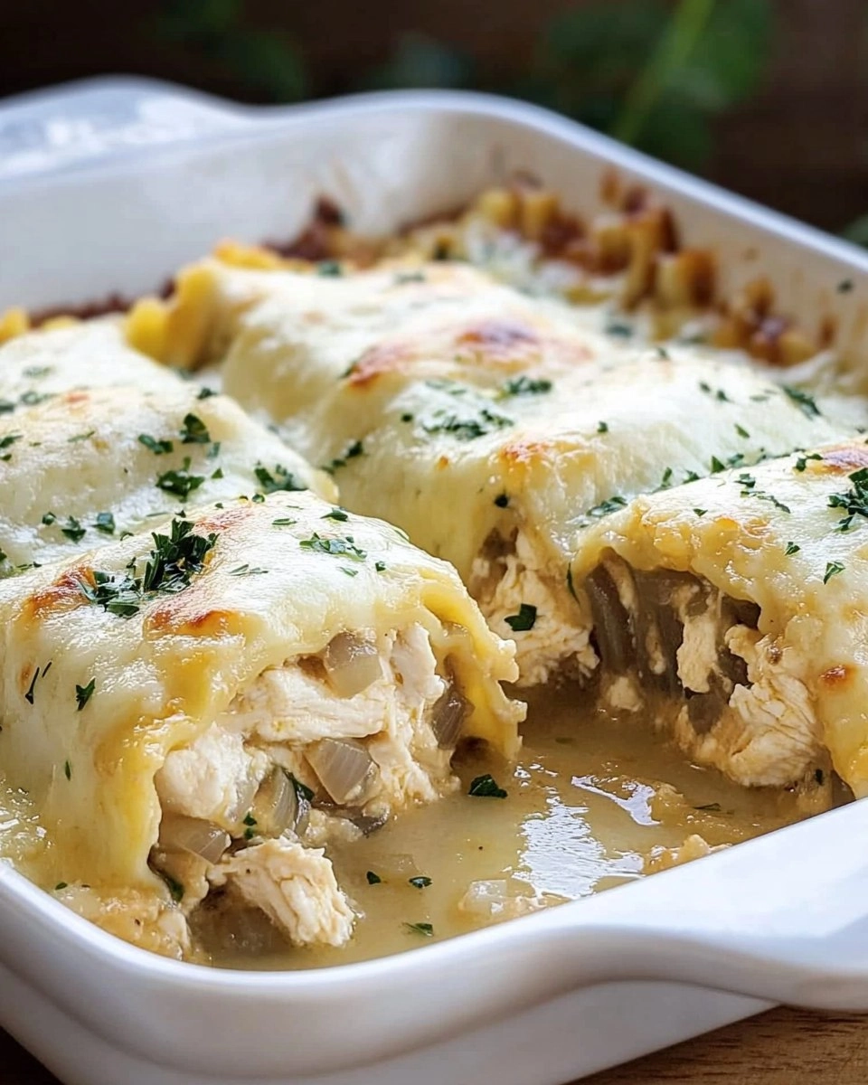 French Onion Chicken Lasagna Rollups 147 French Onion Chicken Lasagna Rollups