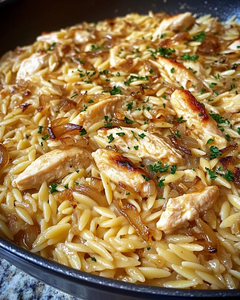 French-Onion-Chicken-Orzo-Recipe