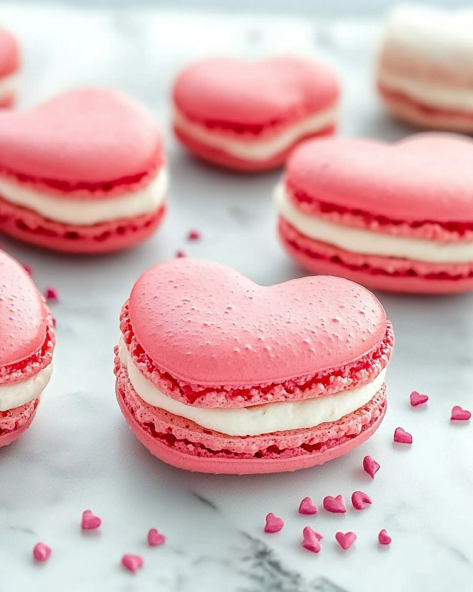 Galentine’s Brunch Foods : Heart-Shaped Macarons