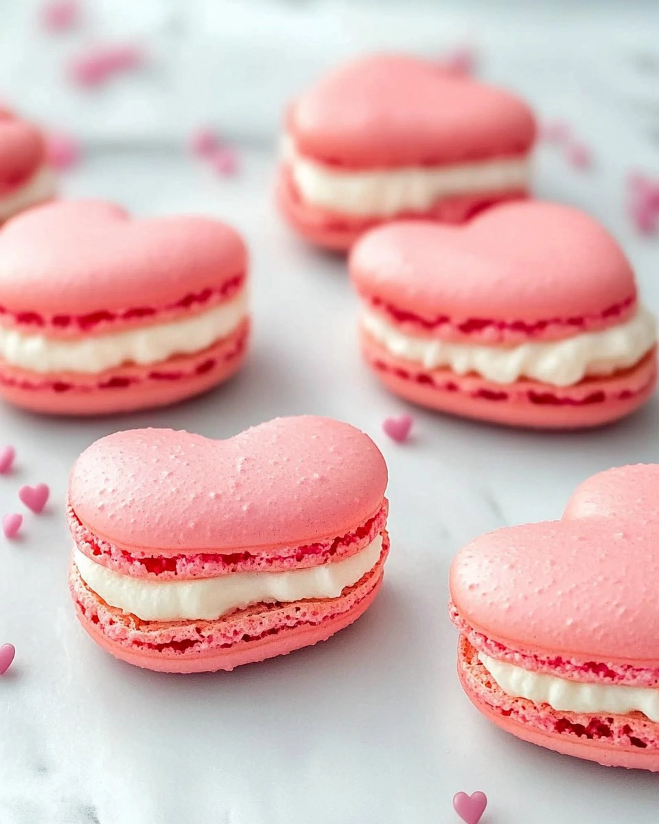 Galentine’s Brunch Foods : Heart-Shaped Macarons