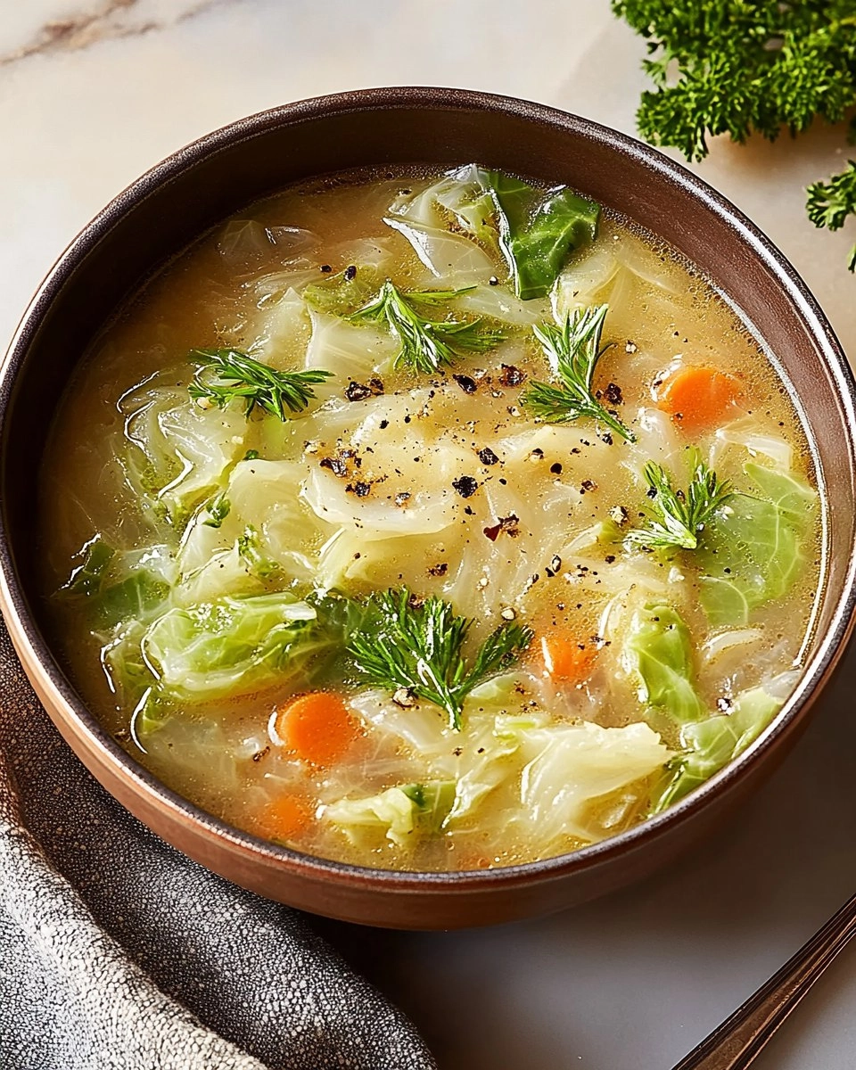 Garlicky Cabbage Soup
