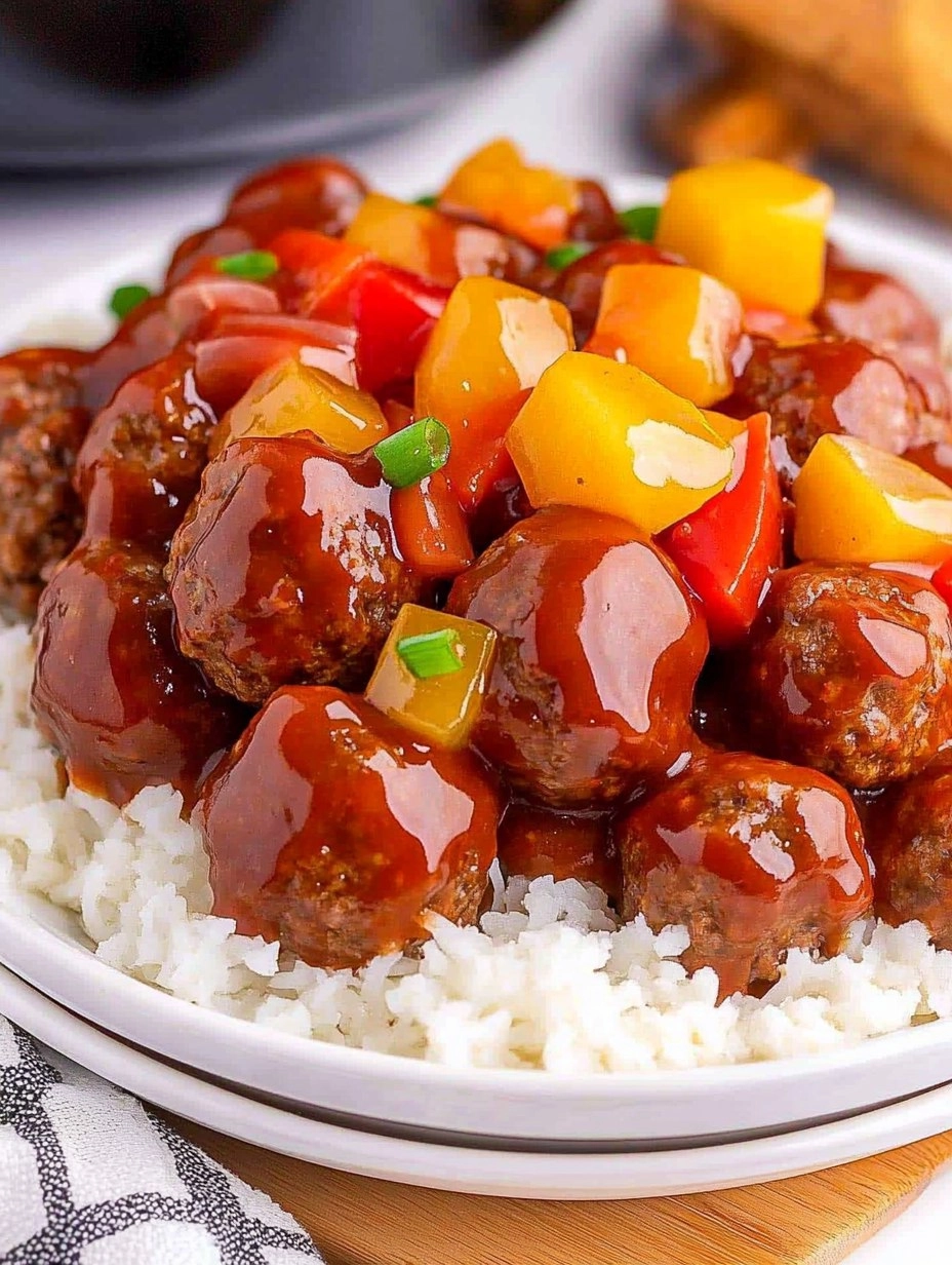 Haelthy Crockpot Hawaiian Meatballs