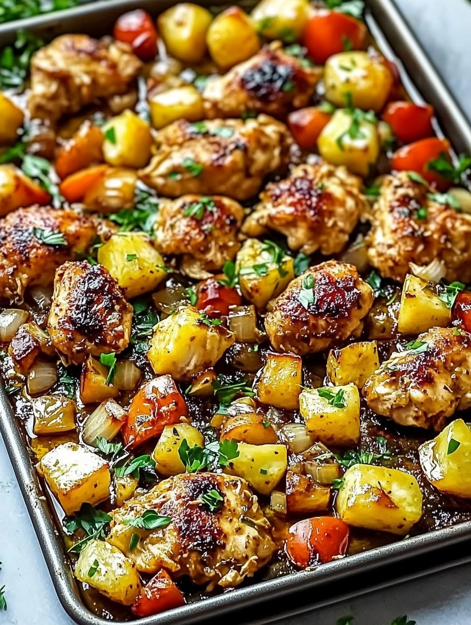 Hawaiian Chicken Sheet Pan