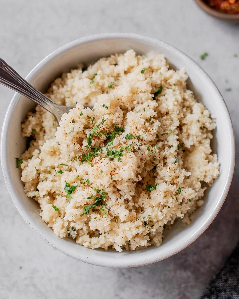 Healthy Creamy Coconut Cauliflower Rice