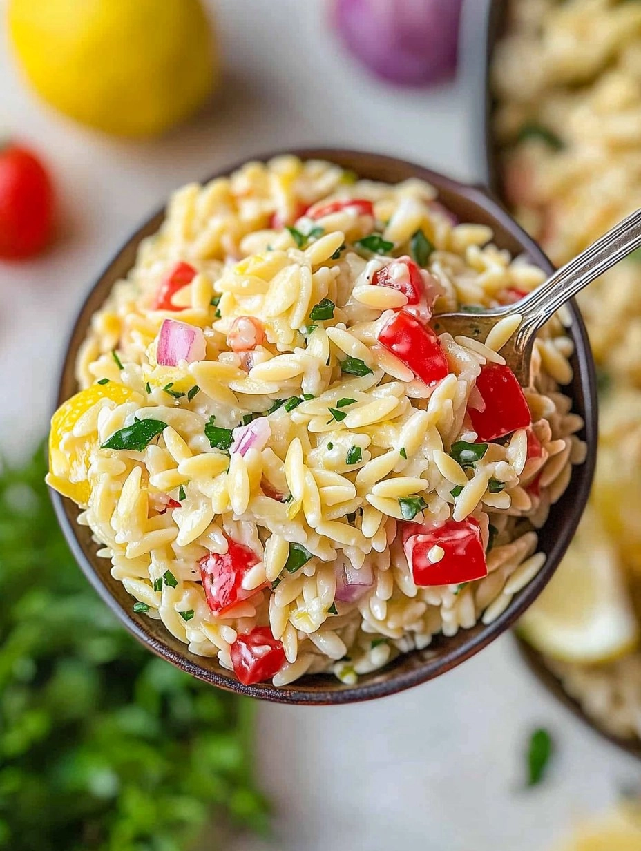 Healthy Easy Orzo Lemon Salad