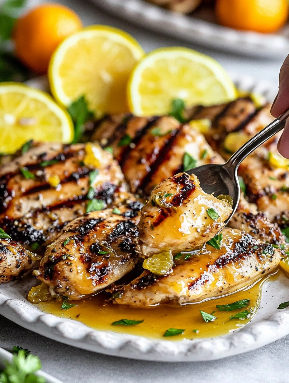 Healthy Grilled Citrus Chicken with Glaze