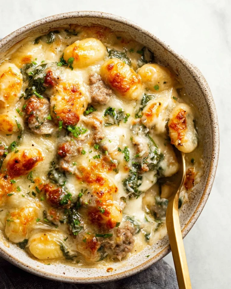 Healthy-Pesto-Sausage-Gnocchi-Bake-Recipe