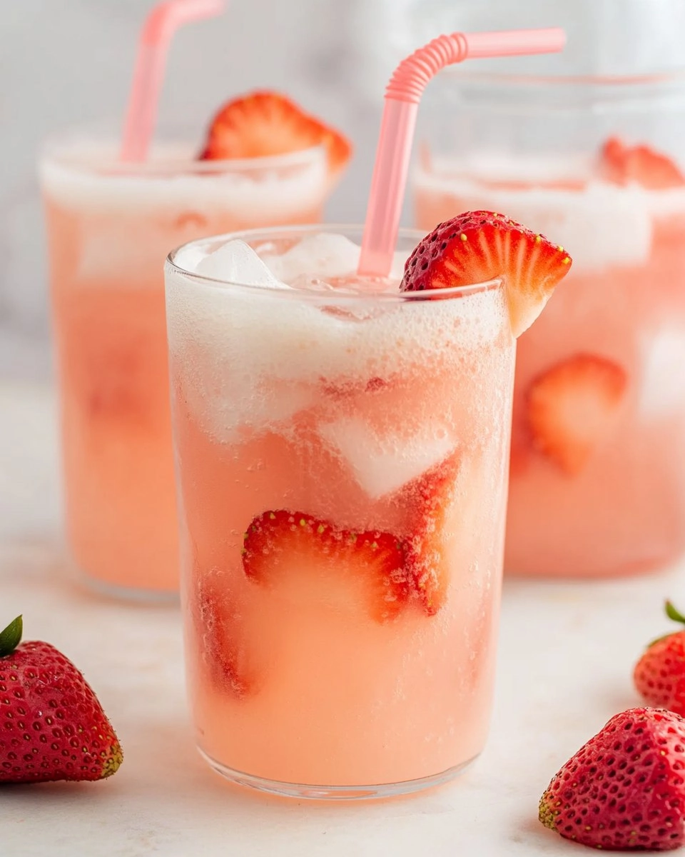 Healthy Pink Drink Strawberry Refresher (Whole30, Caffeine-Free, Vegan)
