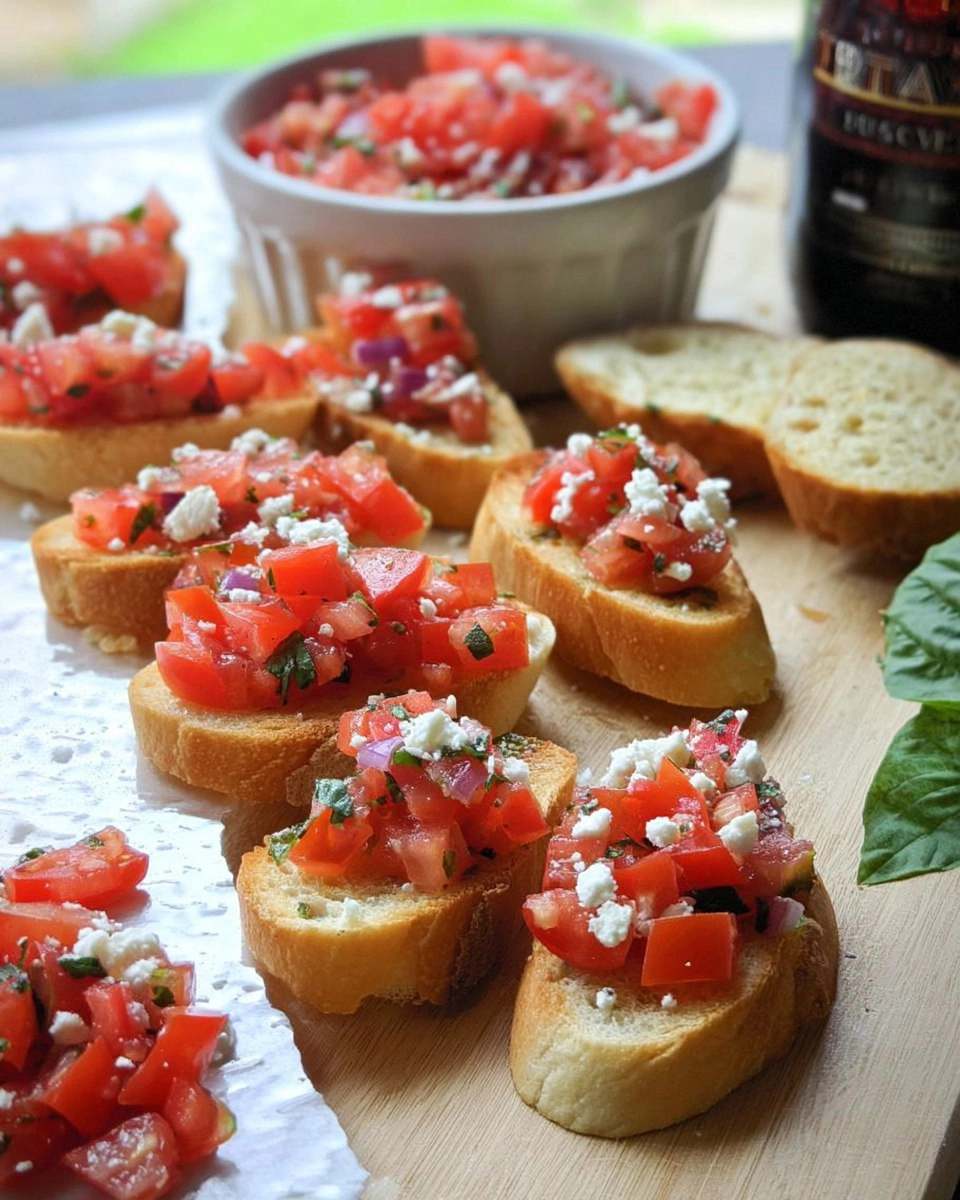 Healthy Tomato Basil Bruschetta