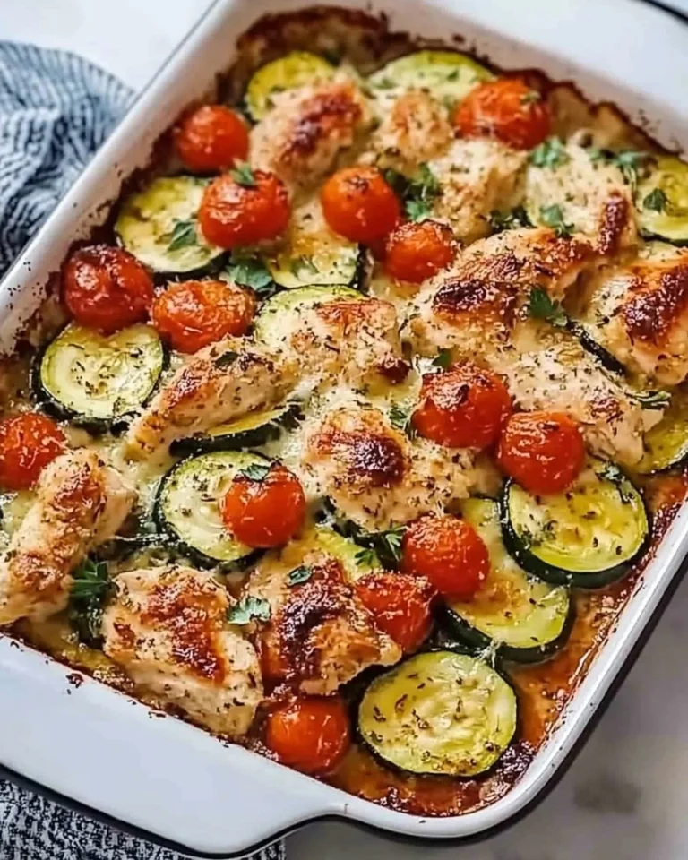 Mediterranean-Chicken-Zucchini-Bake-Recipe