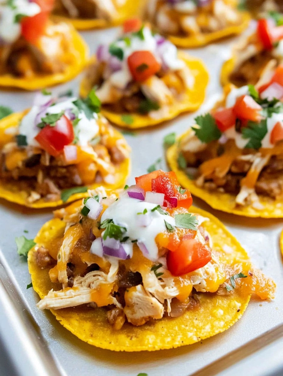 Mini Chicken Tostadas