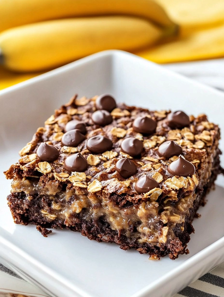 Peanut Butter Brownie Baked Oatmeal