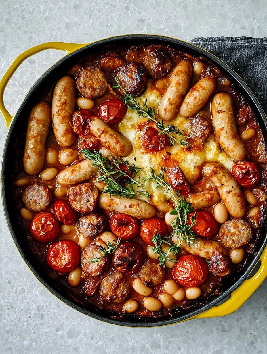 Sausage, Butter Bean & Tomato Tray Bake 111 Sausage, Butter Bean & Tomato Tray Bake