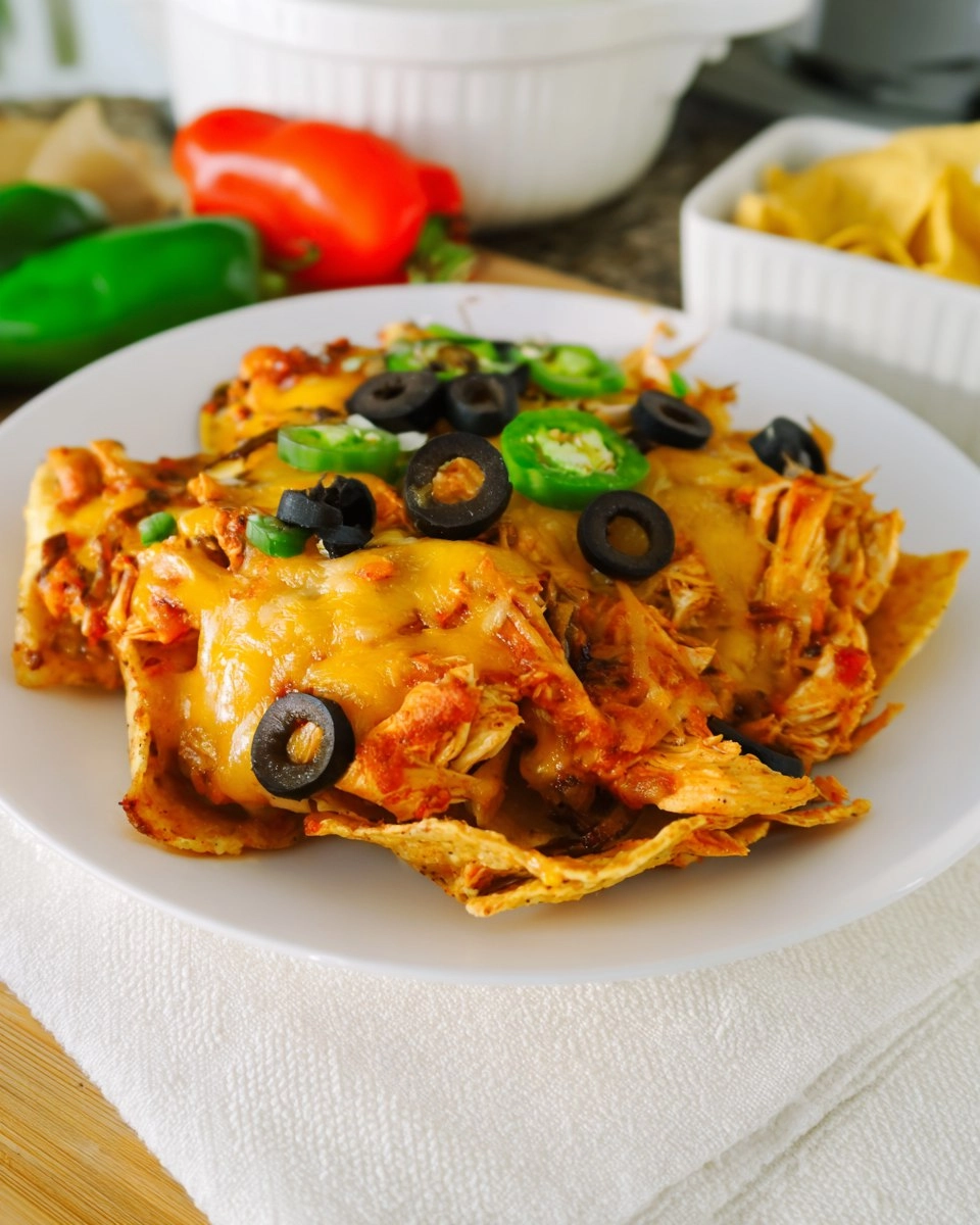 Set-It-and-Forget-It Crockpot Chicken Nachos