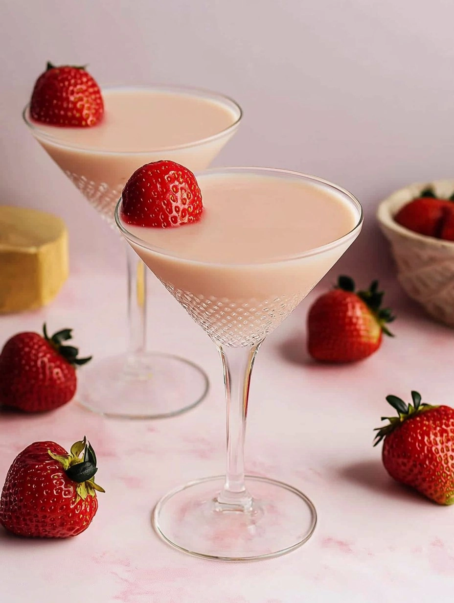 Strawberries and Cream Martini 66 Strawberries and Cream Martini