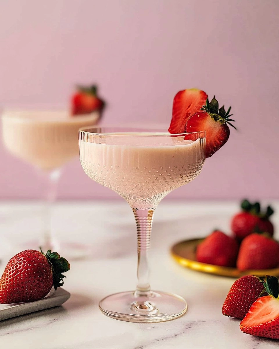Strawberries and Cream Martini 67 Strawberries and Cream Martini