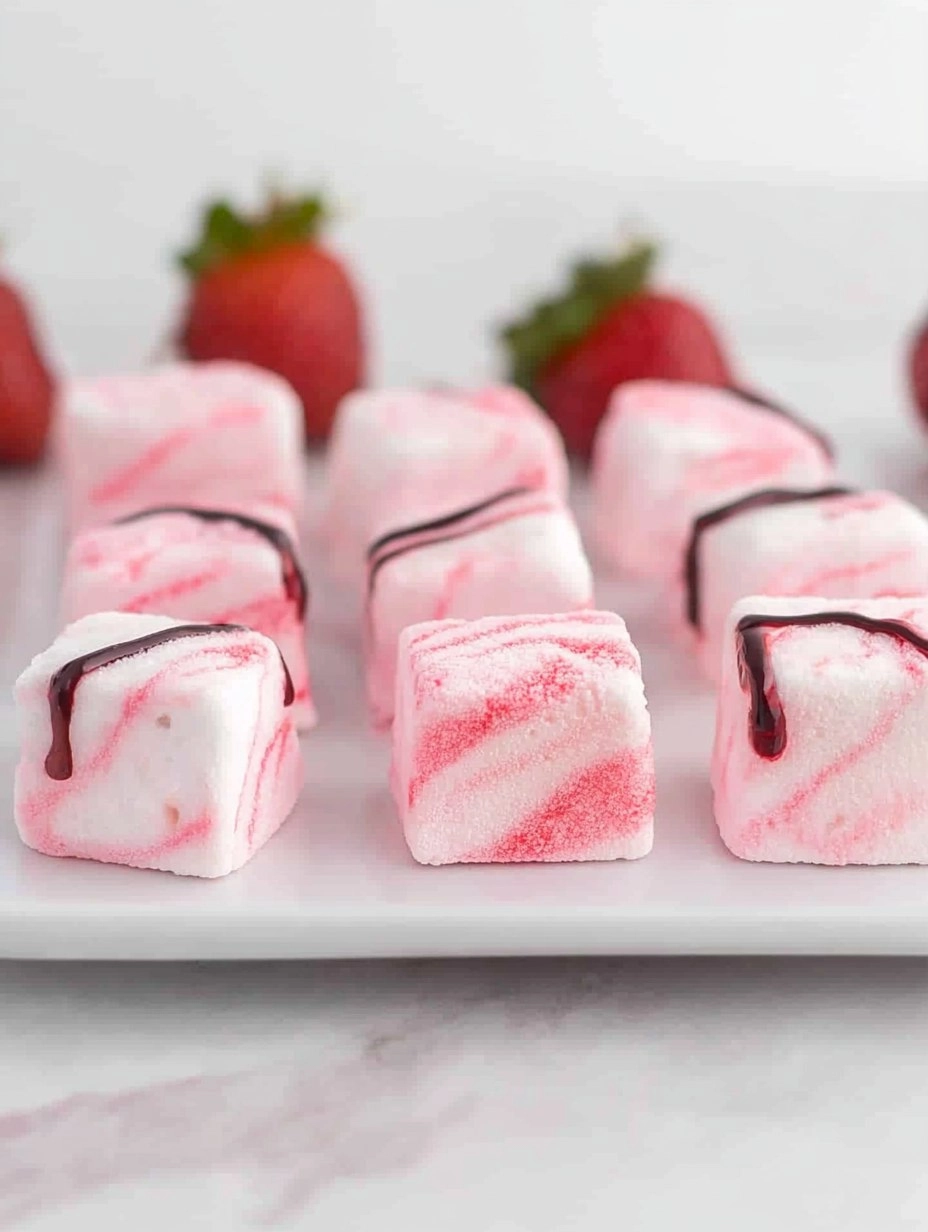 Strawberry Swirl Marshmallows