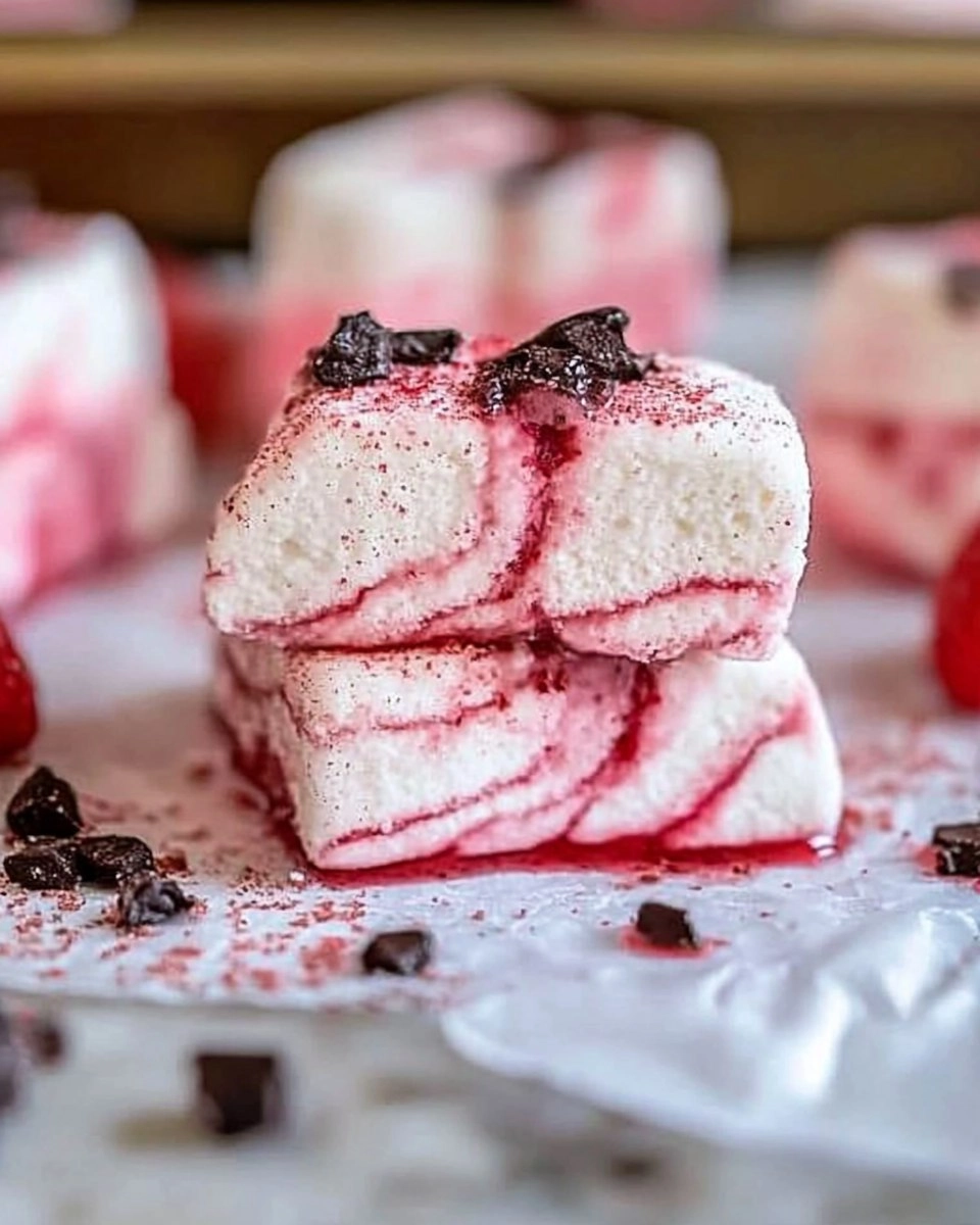 Strawberry Swirl Marshmallows