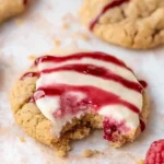 The-best-Crumbl-Raspberry-Cheesecake-Cookies-EVER-Recipe